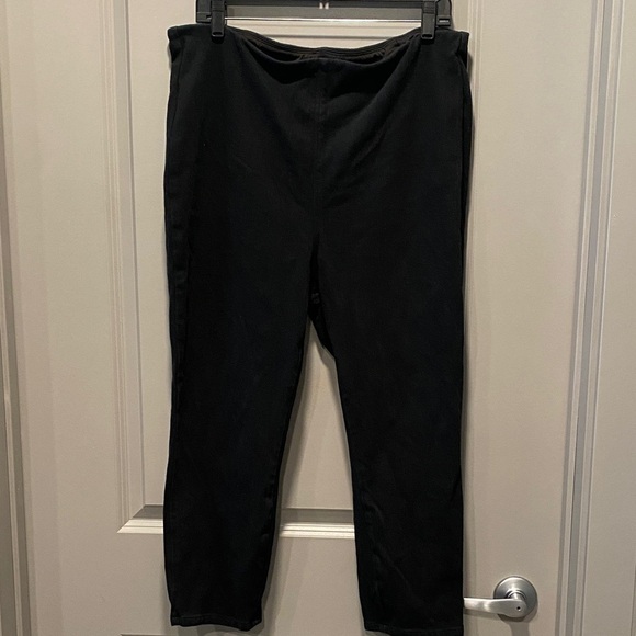 Belle by Kim Gravel Black Stretch Ankle Pull On Pants Size 18W - Picture 1 of 5